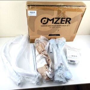 OMZER Toddler Bed Rails Guard.‎ 32" Toddler Bed Rail Guard New in Box Beige